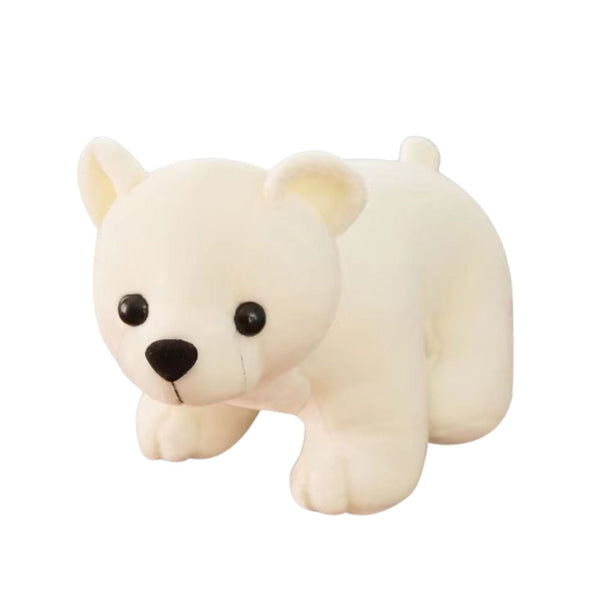White Polar Bear Stuffed Plush – Soft, Cuddly & Realistic Zambeel 