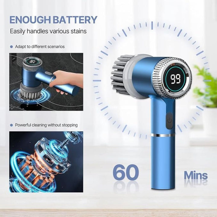 5-in-1 Electric Cleaning Brush – Powerful, Multi-Surface Cleaning Tool Zambeel 