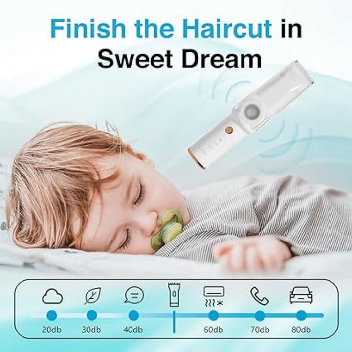 Baby Hair Clippers with Vacuum – Safe, Quiet & Mess-Free Haircuts Zambeel 